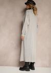 C Cardigan Gri Uniform Cu Croială Lungă Și Mâneci Cu Elastic Terrin