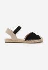 Espadrile Negre cu Călcâiul Deschis Ornamentate cu Împletitură Nrtemisia