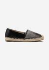 Espadrile Negre Plate cu Împletitură și Pietre Dadessa