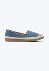 Espadrile Albastre Plate cu Împletitură Kalendia