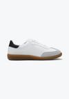 Sneakers Albi-Negri cu Șireturi Clasici cu Carâmb Scurt Laeltia
