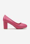 Fucsia Pantofi cu Toc Clasic și Platformă Joasă cu Vârf Rotund Borara
