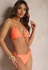 Pomarańczowe Bikini 2-Częściowe Majtki Figi i Biustonosz Wiązany na Plecach Calix