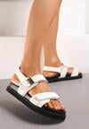 Sandale Albe Chunky cu Arici Macoto