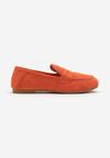 Portocaliu Casual Slip-On Mocasini Talpă Plată Element Decorativ Față Janesstia