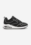 Sneakerși Alb-Negru cu Talpă Tip Air din Imitatie de Piele Ialoella