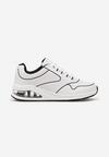 Sneakerși Alb-Negru cu Talpă Tip Air din Imitatie de Piele Ialoella