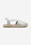 Espadrile Verde Deschis din Piele Ecologica pe Talpa Joasa Cecilas