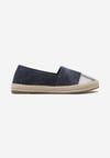 Espadrile bleumarin cu vârf decorativ pe talpă împletită Effiel