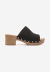 Sandale Casual Negre cu Platformă și Talpă Ornamentaă Glalina