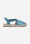 Espadrile Albastre din Piele Ecologică cu Talpă Joasă Cecilas