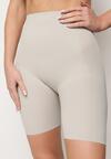 Jasnoszare Majtki Modelujące High Waist z Push-Upem Furbia