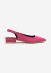 Sandale Fucsia cu Talpă Plată fără Călcâi cu Cataramă la Glezna Elajane