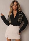 Camasa Neagra Casual Cu Aplicatie Nestalisa