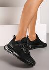 Pantofi sport negri Sneakers cu șireturi și talpă Air Risane