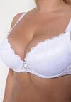 Sutien Push-Up Chrisalia cu Dantelă Albă