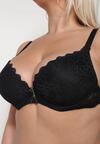 Sutien Negru Din Dantelă Push-Up Chrisalia