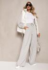 Pantaloni Gri de Trening Talie Înaltă cu Elastic Tiamalie