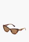 Ochelari de soare verzi Cat Eye cu filtru UV Hernllea