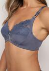 Bleumarin Clasic Sutien cu Bretele Reglabile Vikiirin