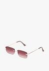 Ochelari de soare maro rectangulare cu filtru UV Ellelirese