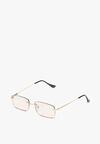 Ochelari de Soare Dreptunghiulari Verde-Roz cu Filtru UV Ellelirese