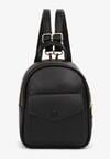 Rucsac Negru cu Barete Reglabile Detașabile și Buzunar Decorativ cu Magnet Nelvera
