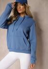 Niebieska Bluza Basic z Kapturem Corbetes