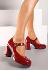 Pantofi casual Bordo