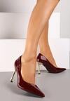 Pantofi stiletto Bordo