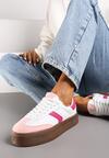 Sneakers Alb cu roz