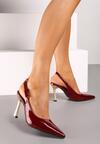 Pantofi stiletto Bordo
