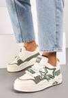 Sneakers Bej cu verde