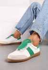 Sneakers Alb cu verde
