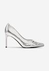 Pantofi stiletto Railanne Argintii