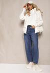 Ciemnoniebieskie Jeansy High Waist o Kroju Balloon Fit Cremae
