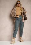 Niebieskie Jeansy High Waist Mom Fit Rorirra