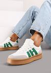 Sneakers Mialeria Alb cu verde