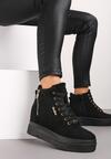 Sneakers Negru cu argintiu