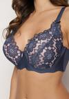 Sutien Izafiria Bleumarin cu roz