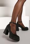 Pantofi cu toc Miathene Negri
