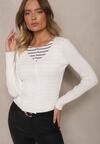 Cardigan Pinnalia Alb