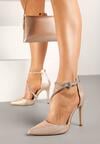 Pantofi stiletto Alennia Culoarea șampaniei