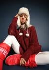 Pulover Nattava Bordo