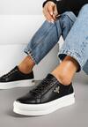 Sneakers Alb cu negru