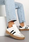 Sneakers Alb cu negru