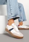 Sneakers Hanivra Alb cu bleumarin