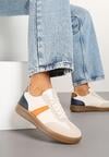Sneakers Hanivra Bej cu bleumarin