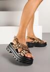 Sandale Gonandra Imprimeu leopard