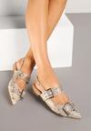Sandale Tathelis Print piele de șarpe